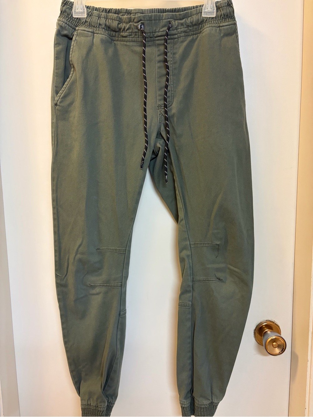 Men's Olive Green Jogger/chino type  Pants -vguc size small brand George